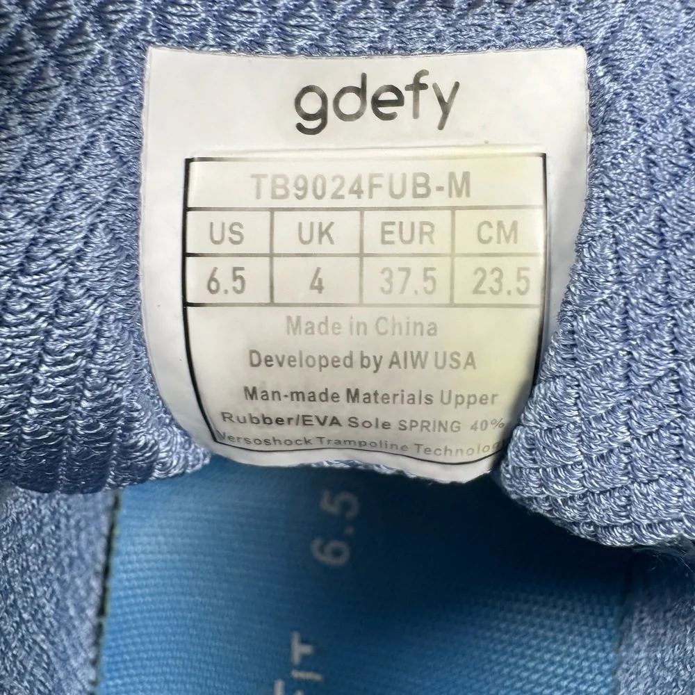 GDefy Gravity Defyer Blue Purple Womens US Size 6.5 TB9024FUB-M Sneakers